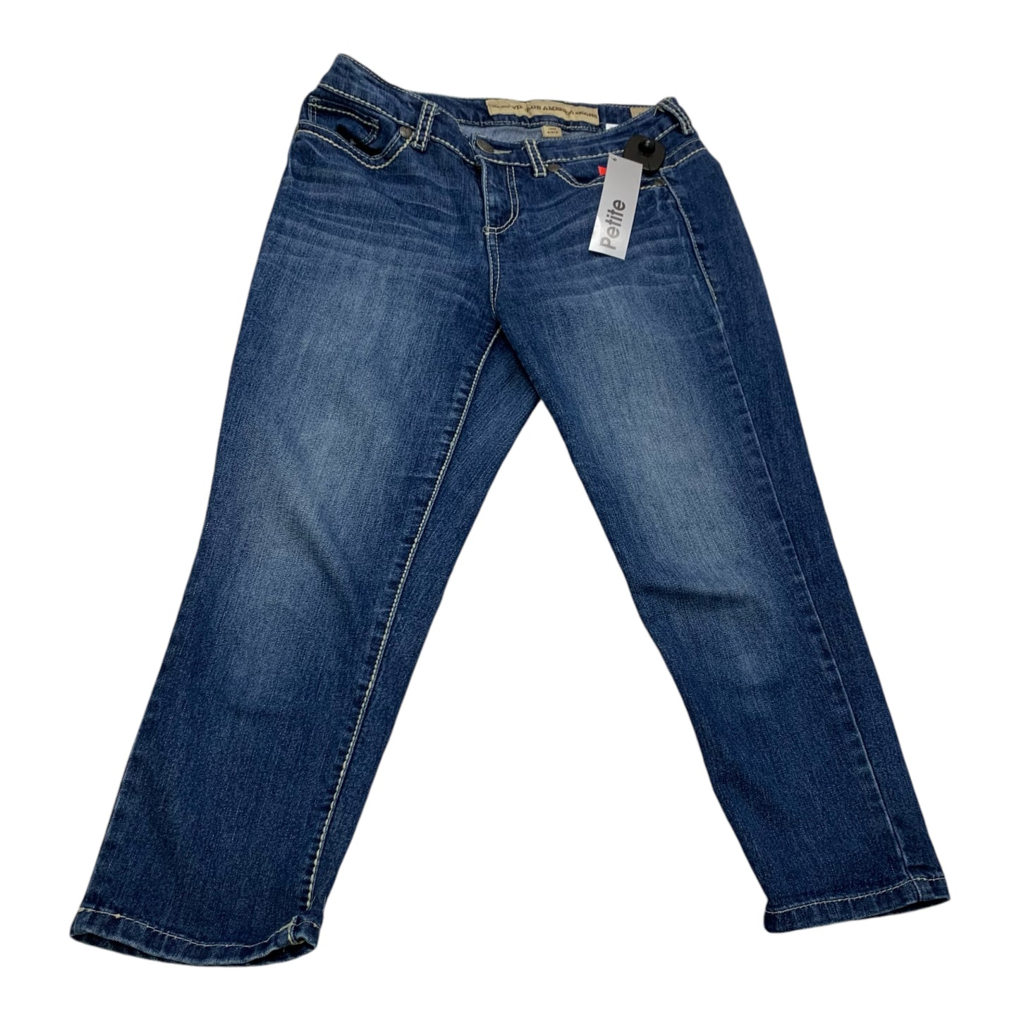 Jeans Straight By Nine West In Blue Denim, Size: 6p