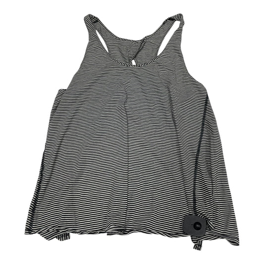 Athletic Tank Top By Lululemon In Black & White, Size: S