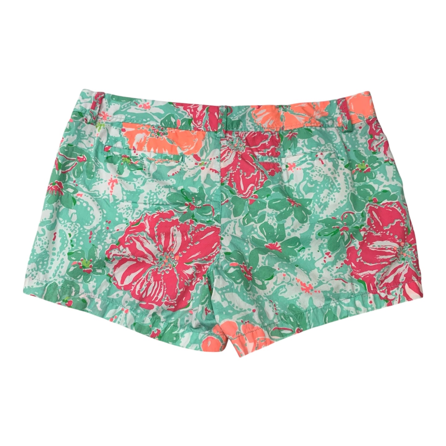 Shorts Designer By Lilly Pulitzer In Green & Pink, Size: 16