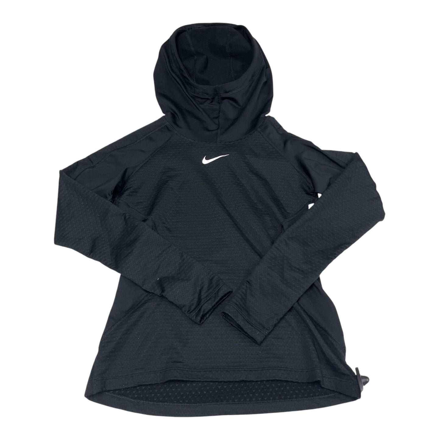 Athletic Top Long Sleeve Hoodie By Nike Apparel In Black, Size: S