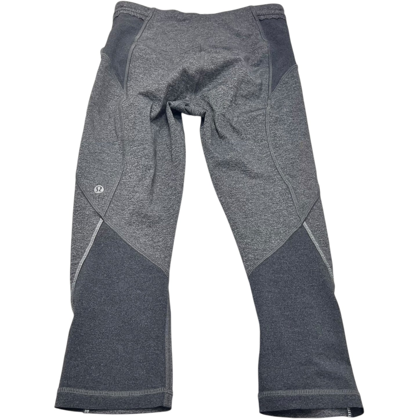 Athletic Capris By Lululemon In Grey, Size: S