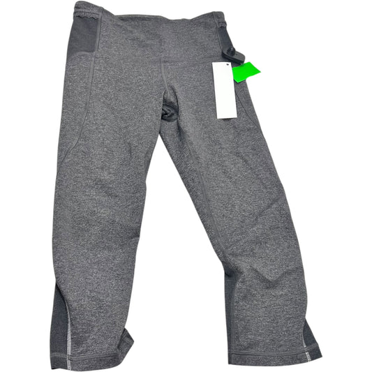 Athletic Capris By Lululemon In Grey, Size: S