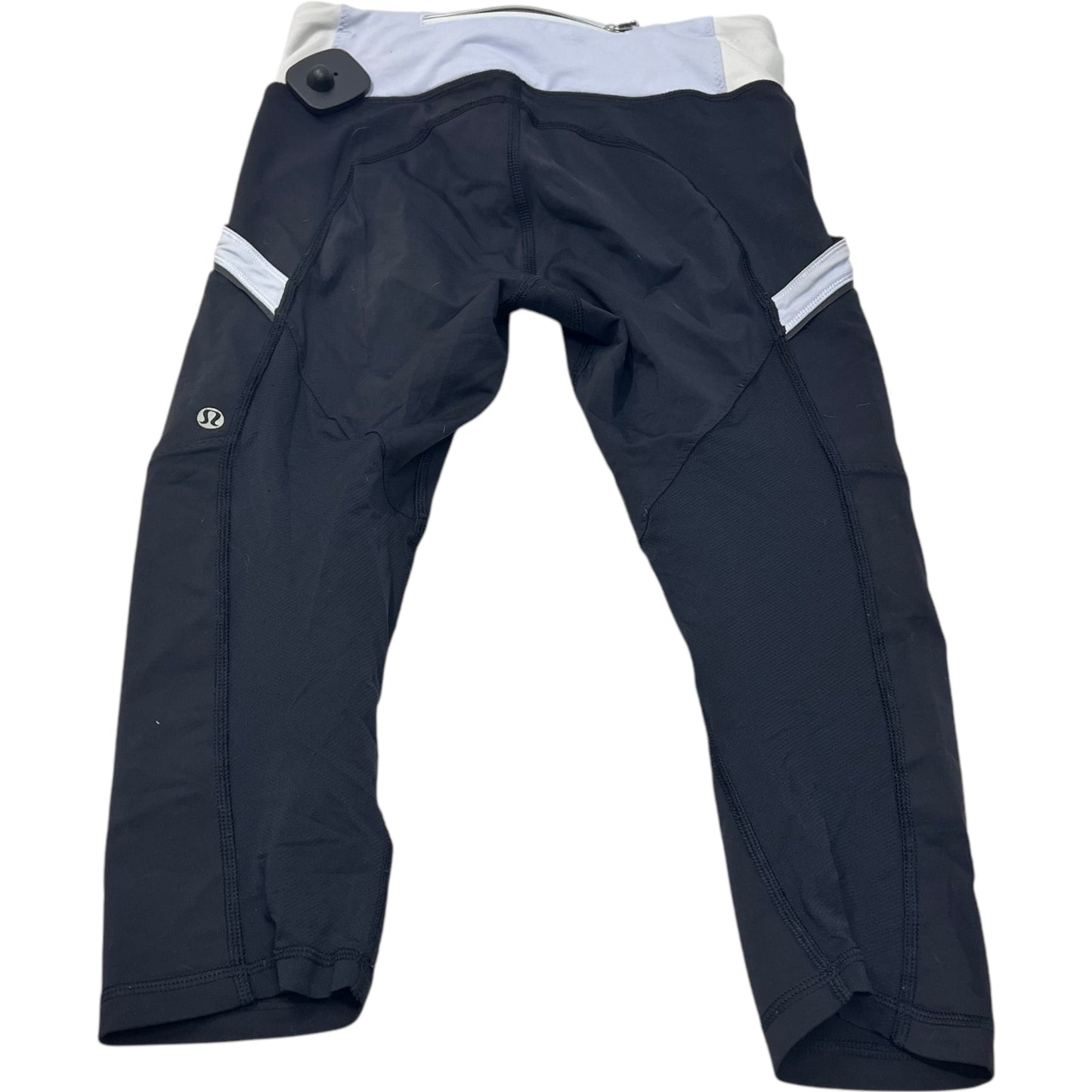 Athletic Capris By Lululemon In Black & Blue, Size: S