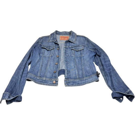 Jacket Denim By Express In Blue Denim, Size: L