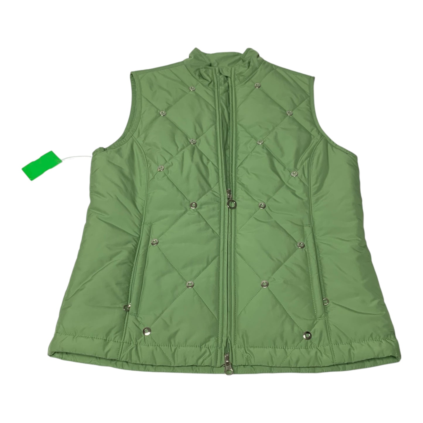 Vest Puffer & Quilted By Clothes Mentor In Green, Size: Xs