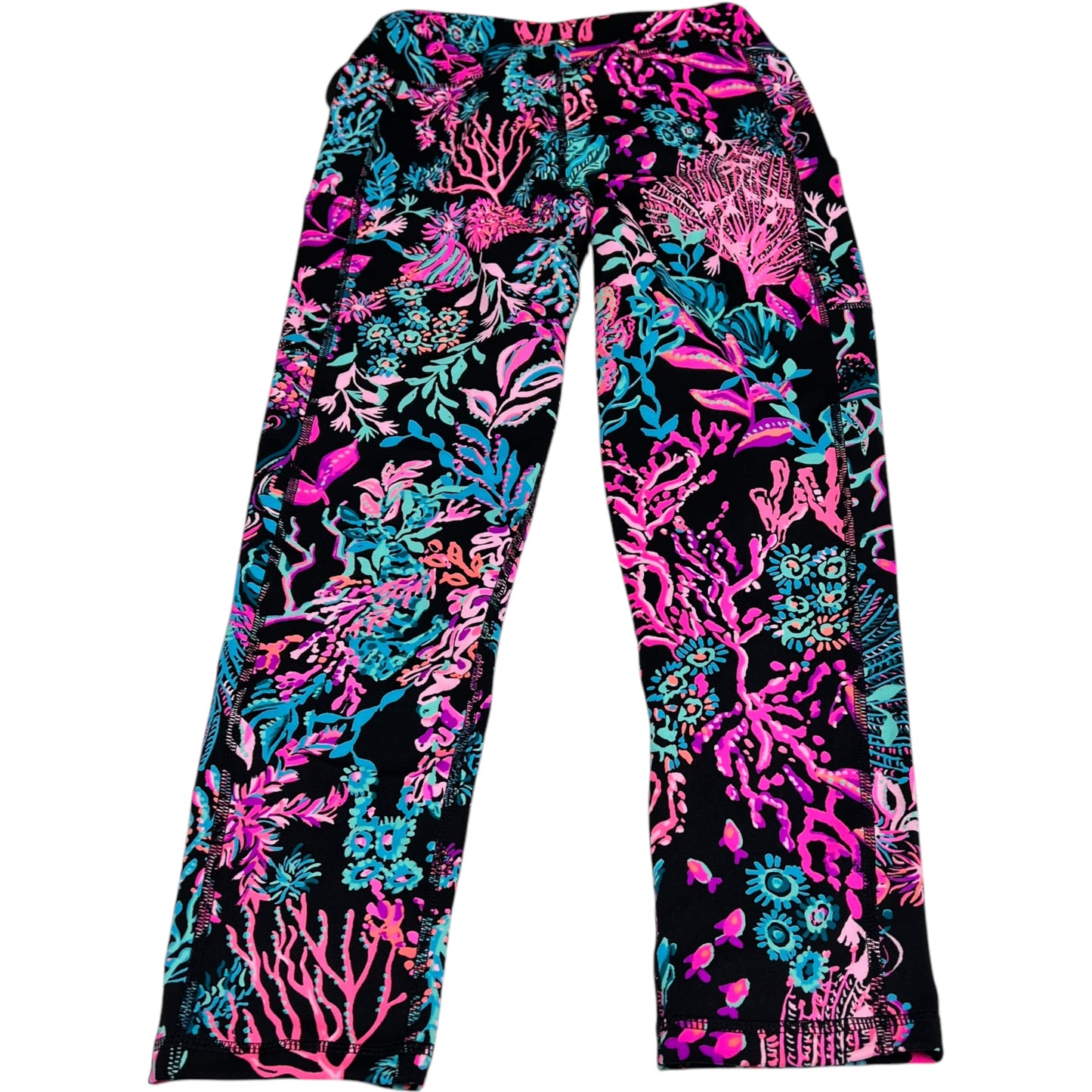 Pants Designer By Lilly Pulitzer In Black & Pink, Size: S