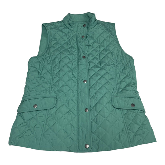 Vest Puffer & Quilted By Talbots In Green, Size: M