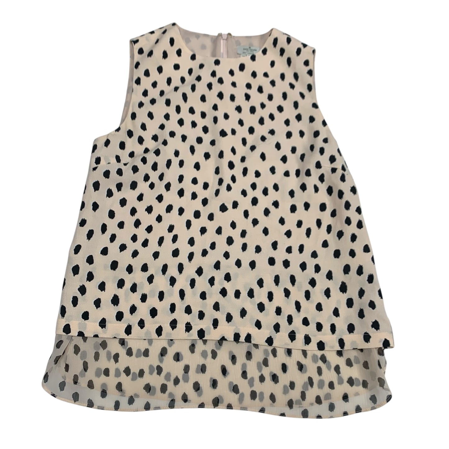 Top Sleeveless Designer By Kate Spade In Cream, Size: Xs