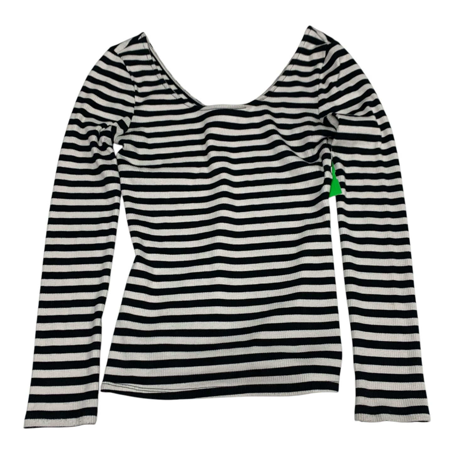 Top Long Sleeve By Who What Wear In Striped Pattern, Size: Xs