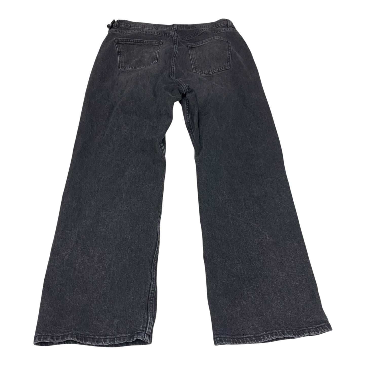 Jeans Straight By Primark In Black Denim, Size: 10