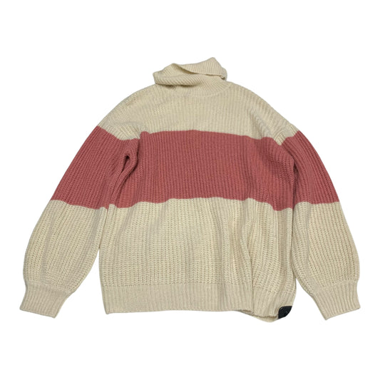 Sweater By Popsugar In Cream & Pink, Size: L