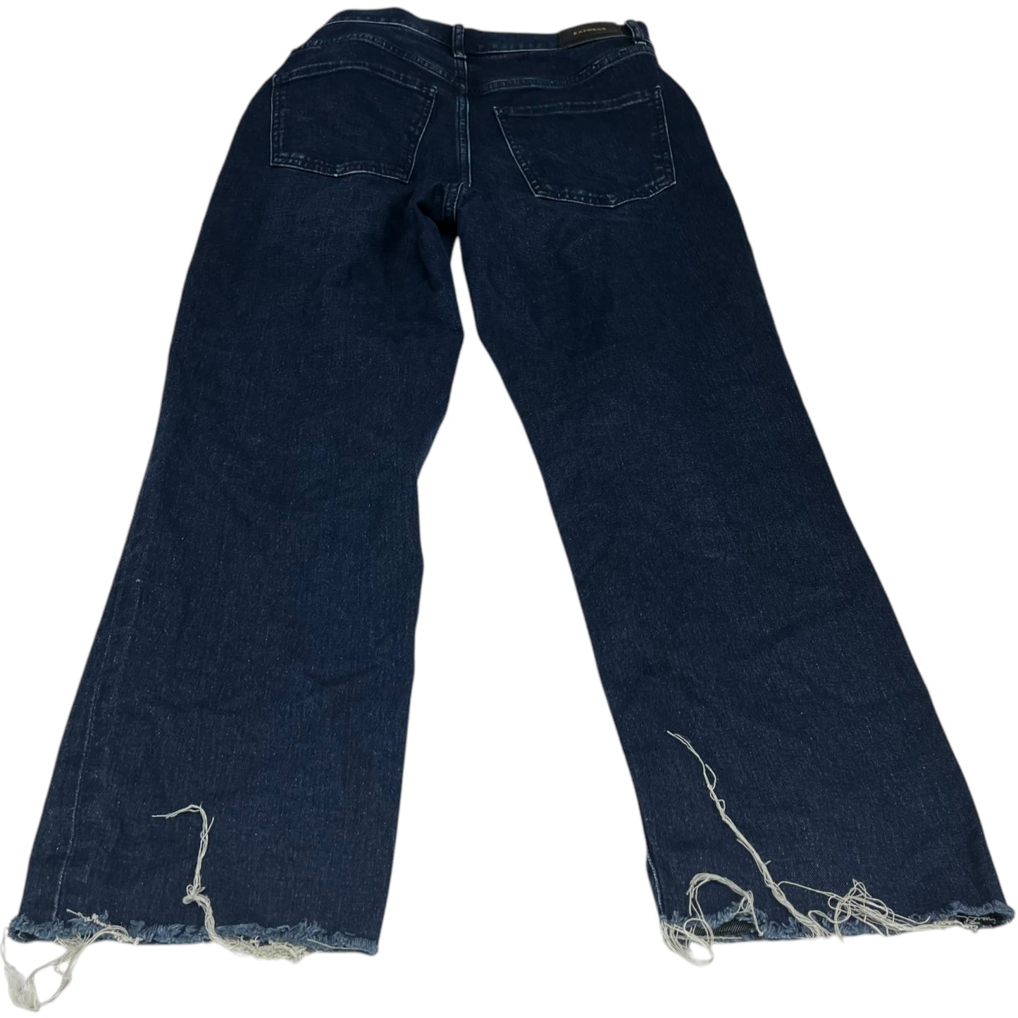 Jeans Straight By Express In Blue Denim, Size: 6