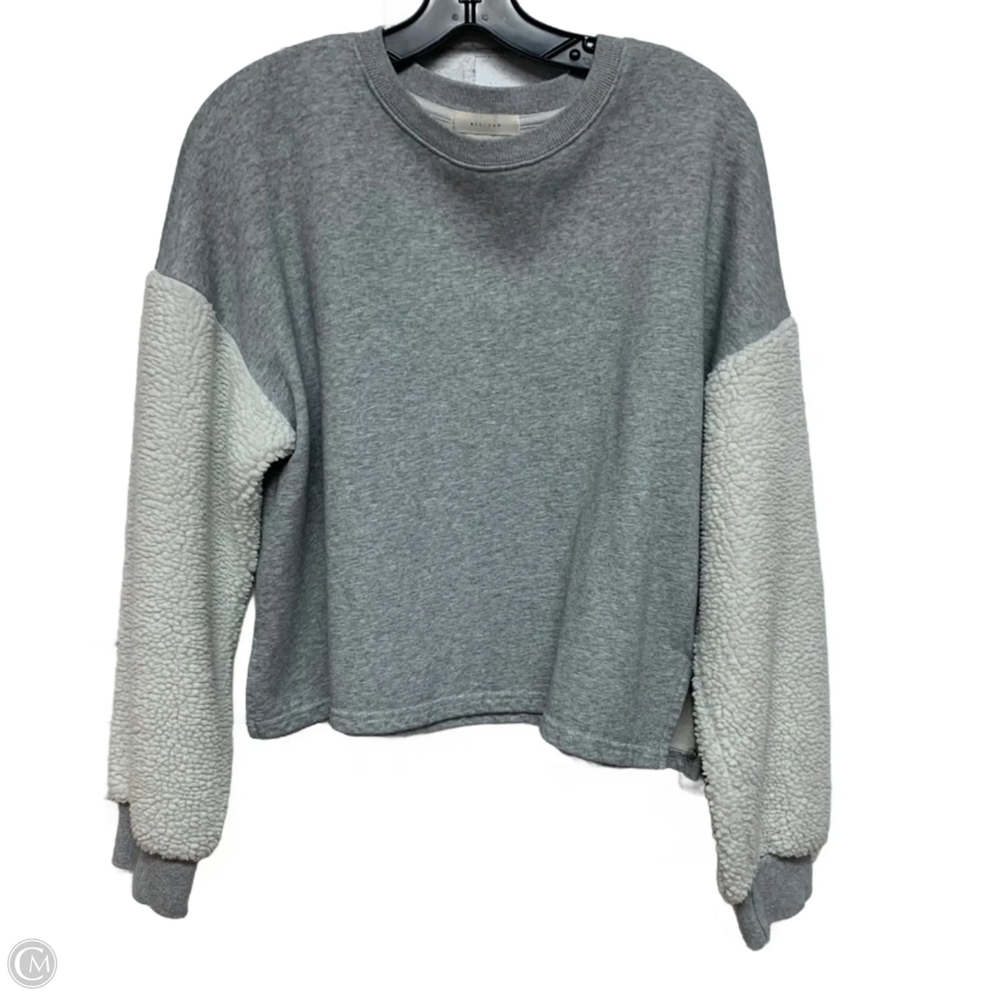 Sweatshirt Crewneck By all: row In Grey & White, Size: M