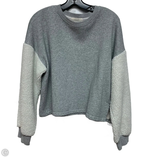 Sweatshirt Crewneck By all: row In Grey & White, Size: M