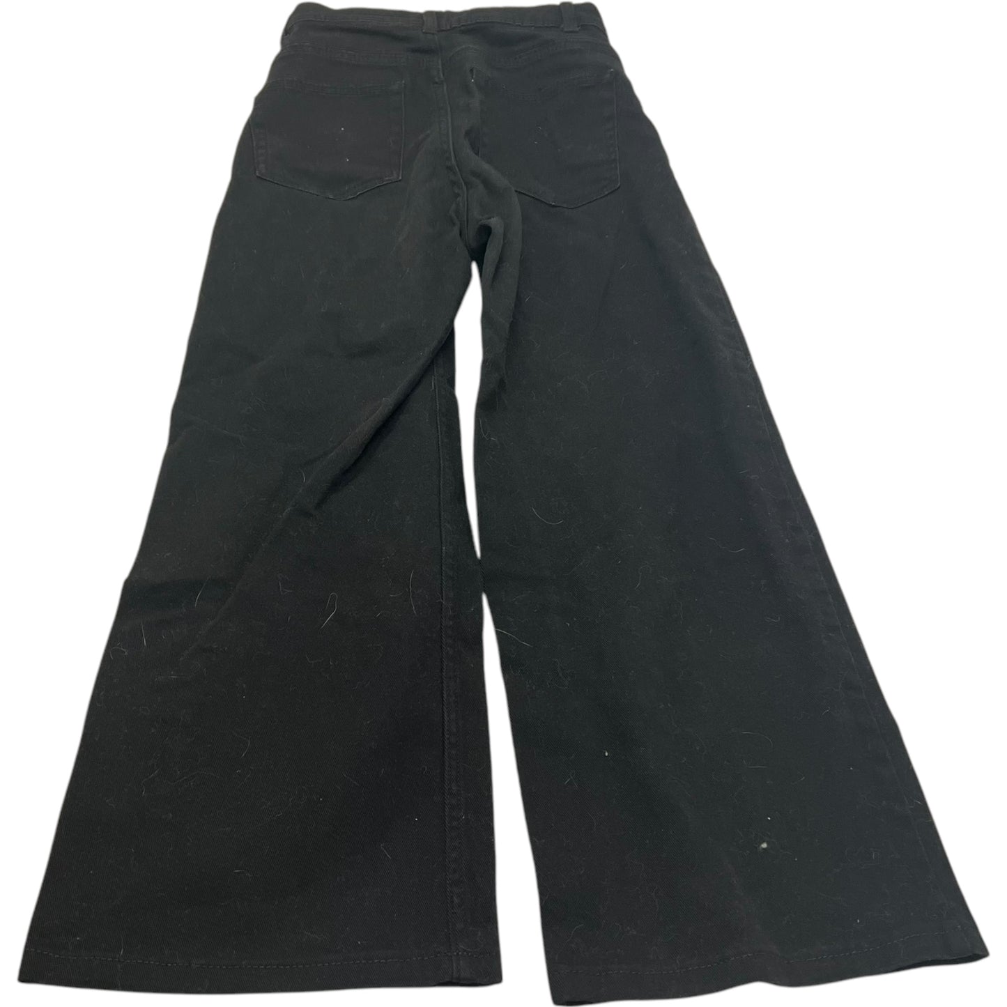 Jeans Wide Leg By Divided In Black Denim, Size: 4