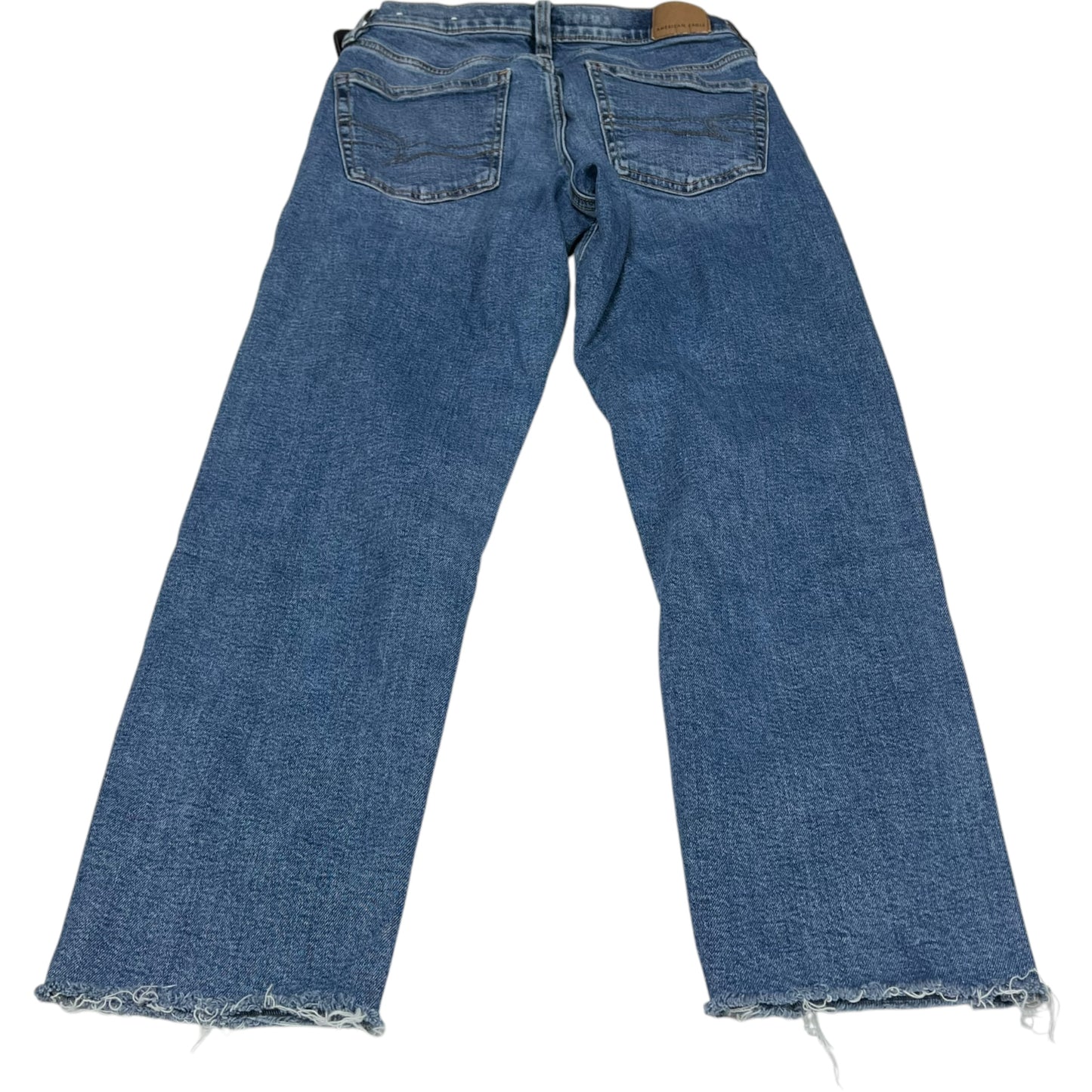 Jeans Cropped By American Eagle In Blue Denim, Size: 0