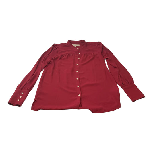 Top Long Sleeve By Loft In Red, Size: Xs