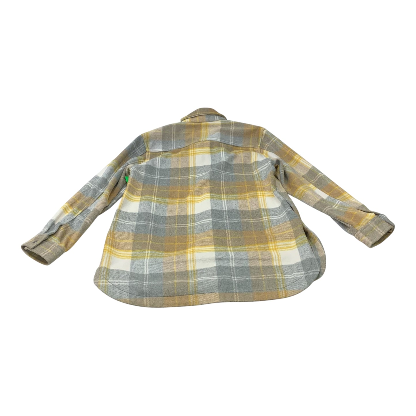 Jacket Shirt By Old Navy In Grey & Yellow, Size: Xs