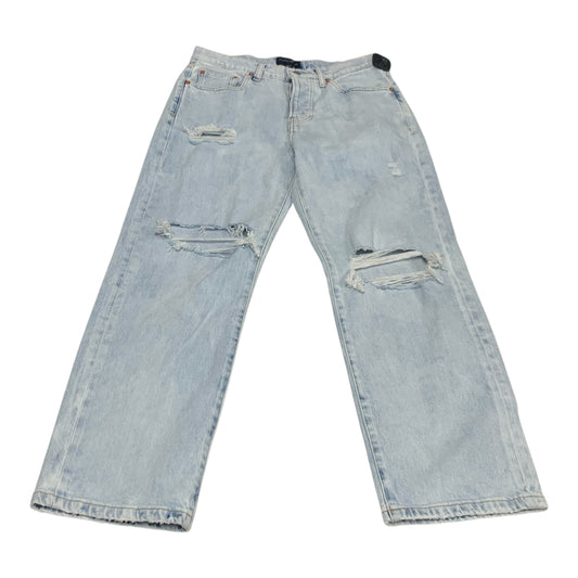 Jeans Straight By Lucky Brand In Blue Denim, Size: 4