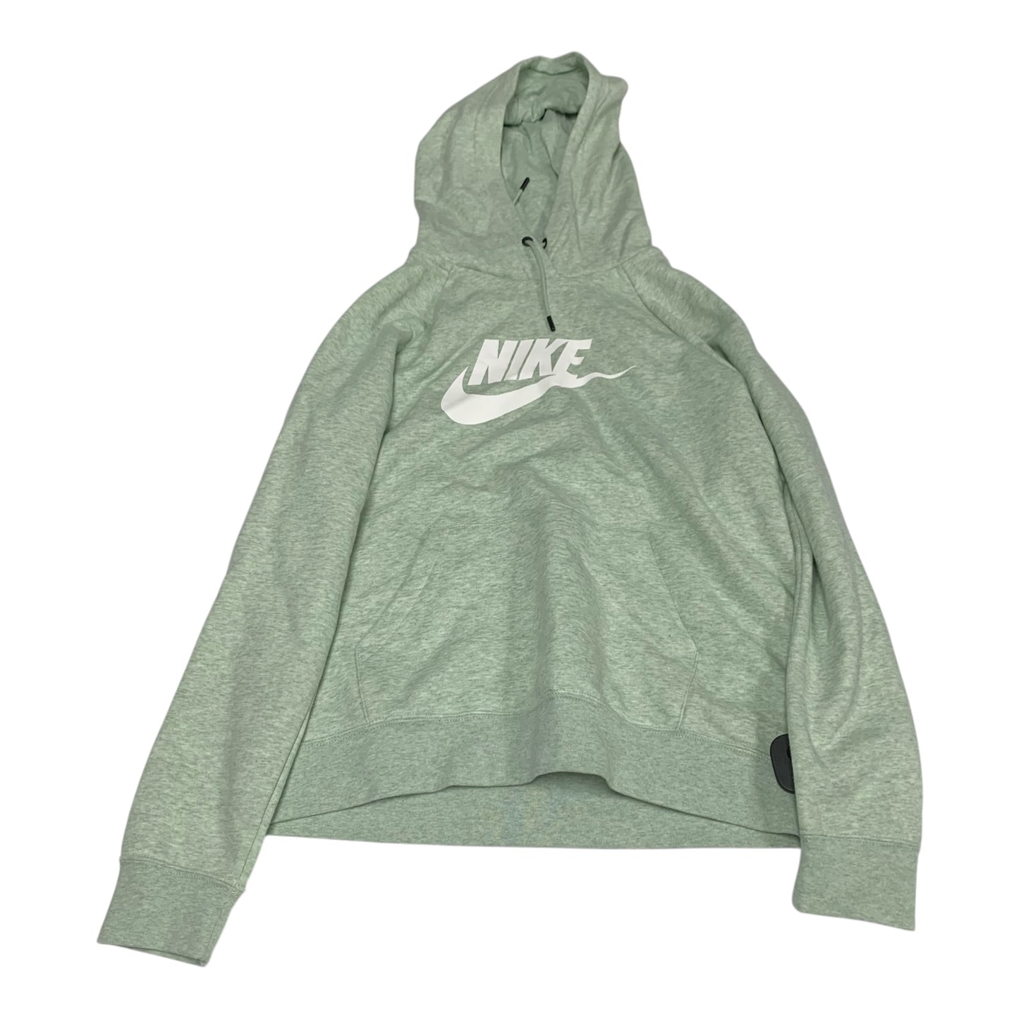 Athletic Sweatshirt Hoodie By Nike Apparel In Green, Size: M