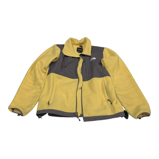 Athletic Jacket By The North Face In Grey & Yellow, Size: M