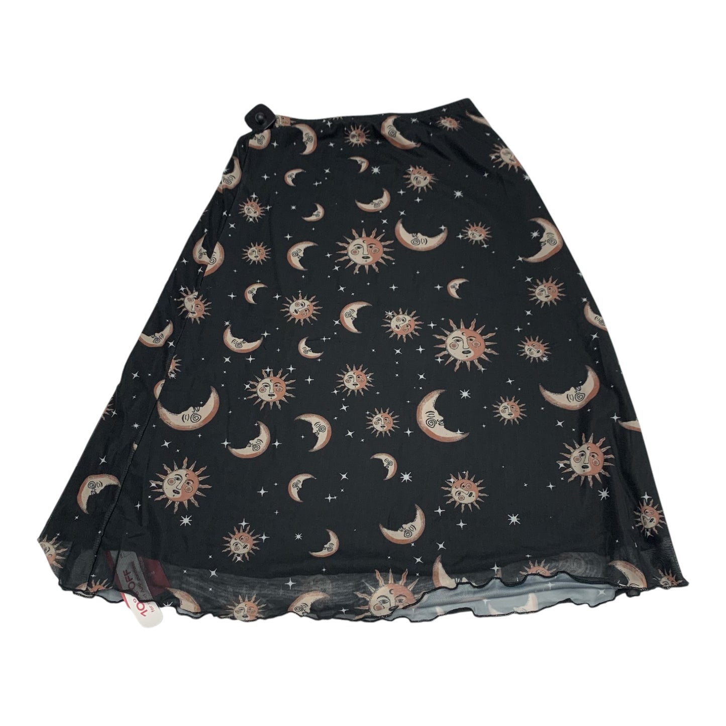 Skirt Midi By Romwe In Black, Size: M