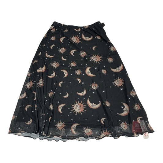 Skirt Midi By Romwe In Black, Size: M