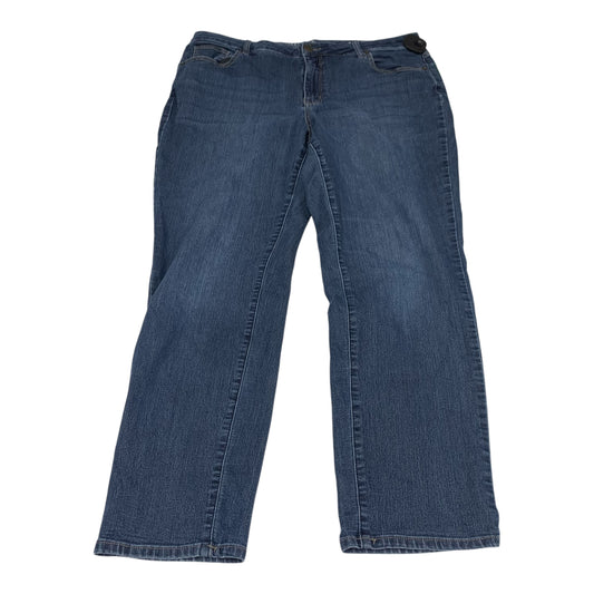 Jeans Straight By Westport In Blue Denim, Size: 18