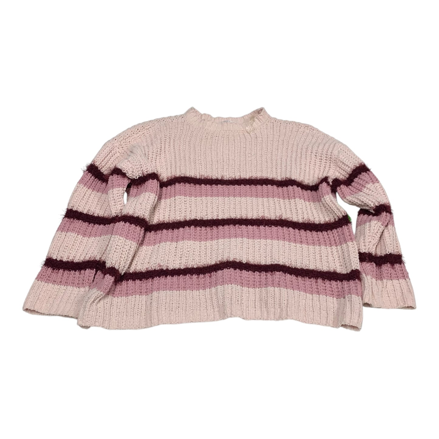 Sweater By Planet Gold In Pink & Red, Size: L