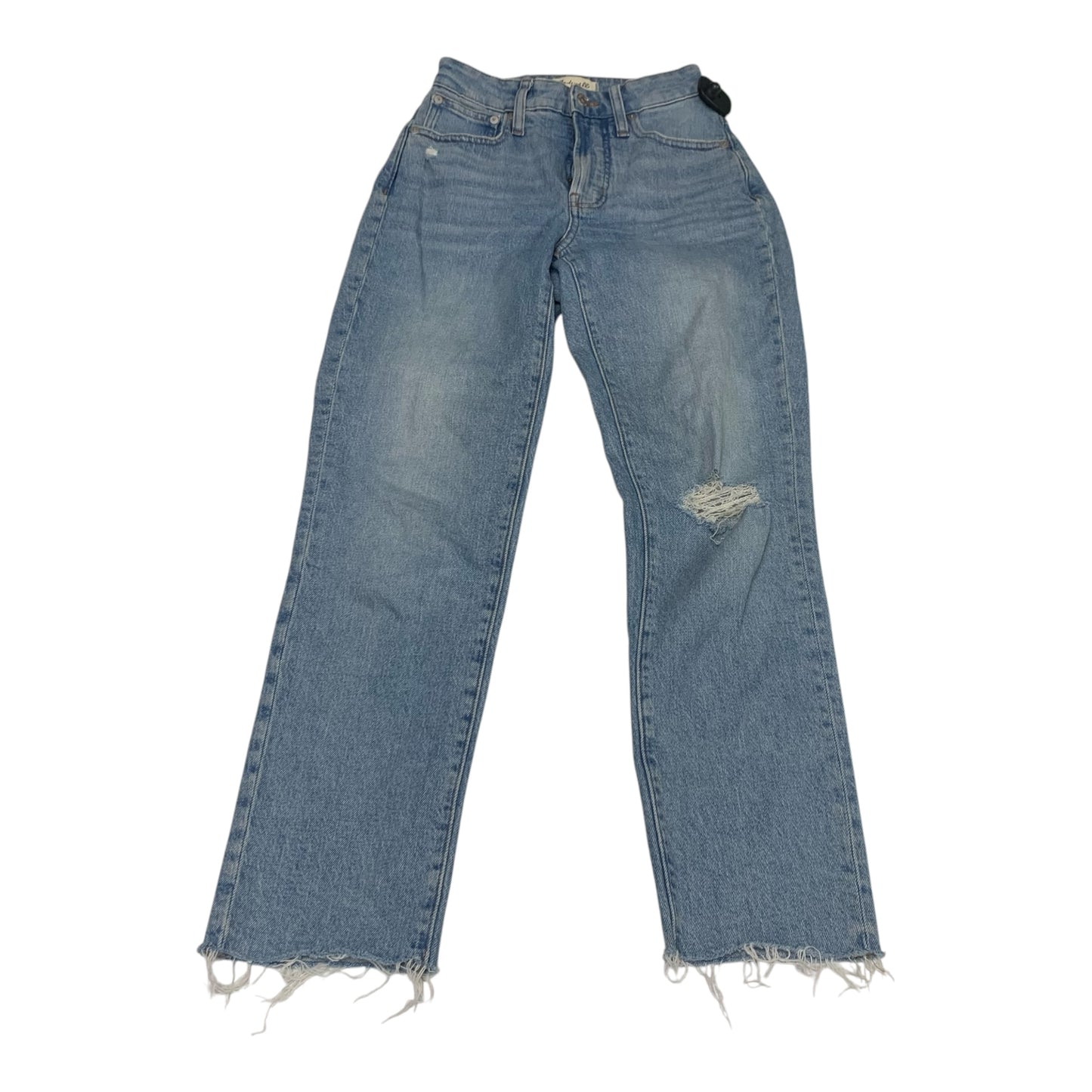 Jeans Straight By Madewell In Blue Denim, Size: 0