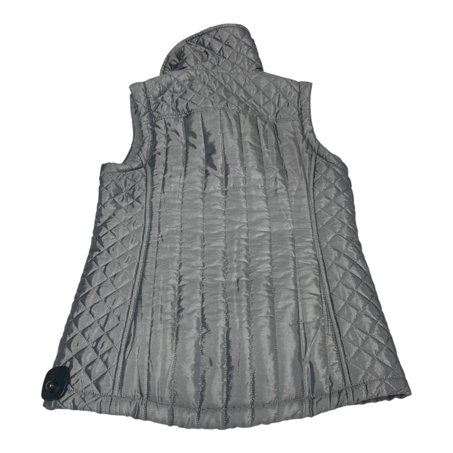 Vest Puffer & Quilted By Denim And Company In Grey, Size: Xxs