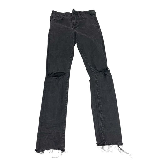 Jeans Skinny By Abercrombie And Fitch In Black Denim, Size: 4