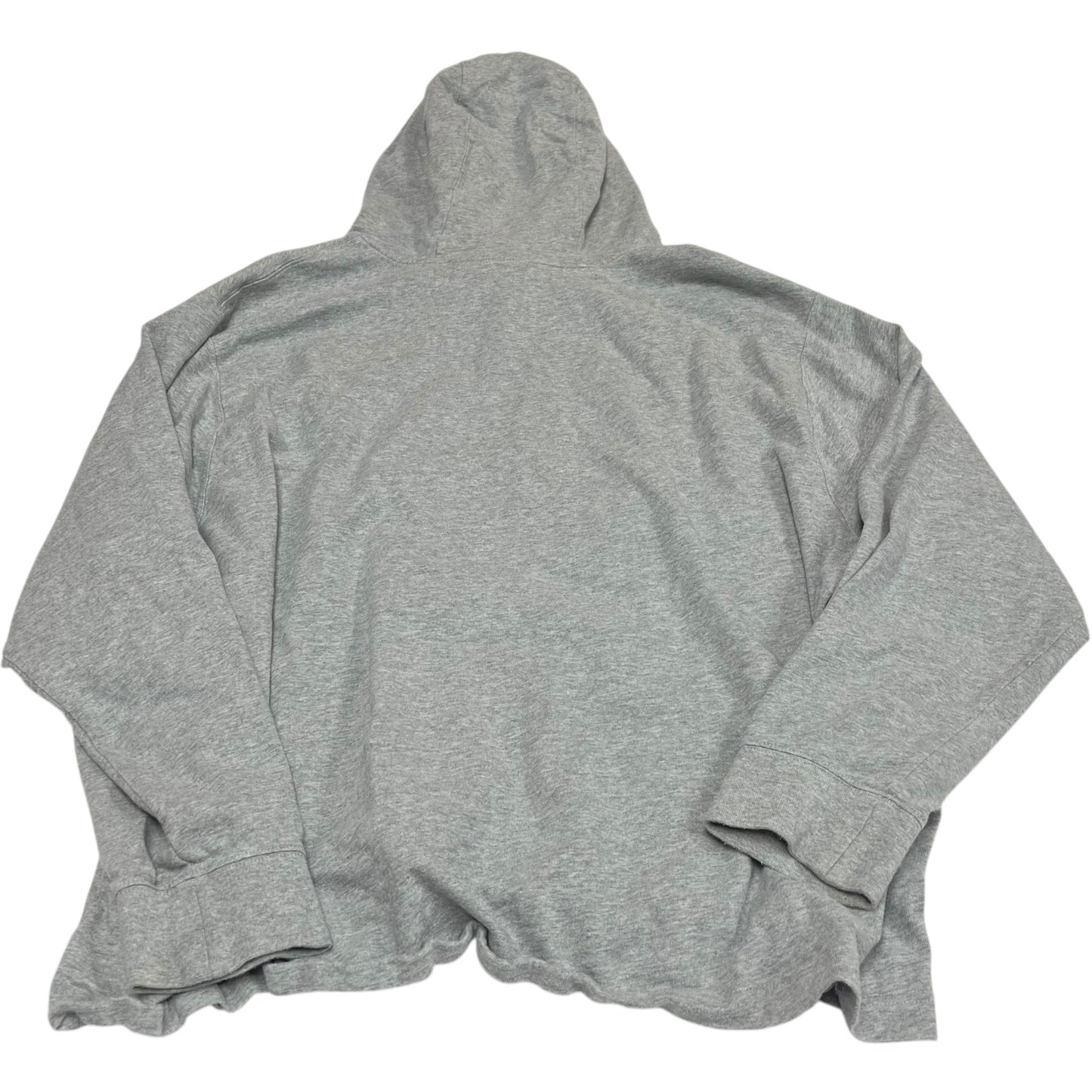 Athletic Top Long Sleeve Hoodie By Nike Apparel In Grey, Size: 1x