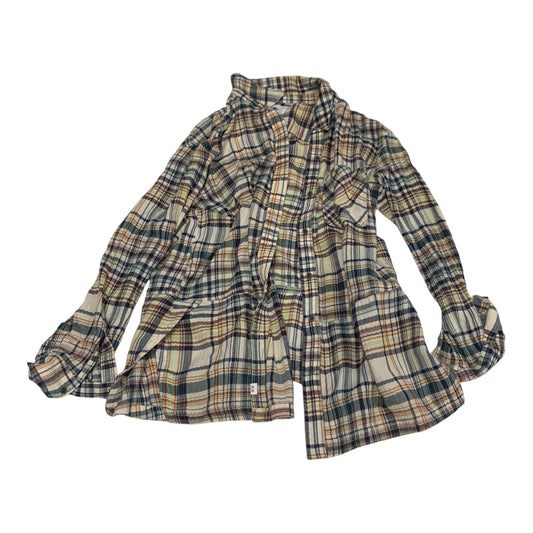 Top Long Sleeve By Melrose And Market In Plaid Pattern, Size: S