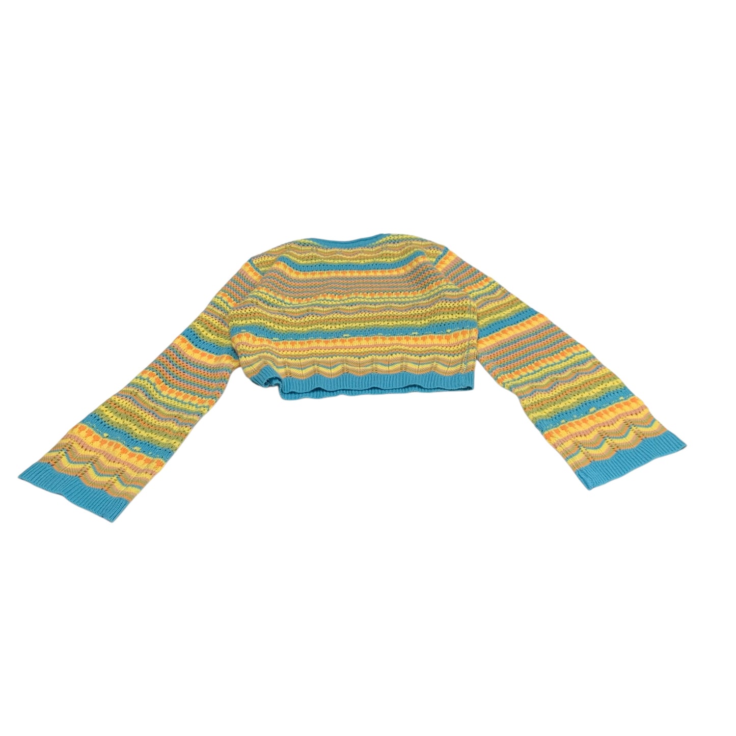 Sweater By Lush In Blue & Yellow, Size: S