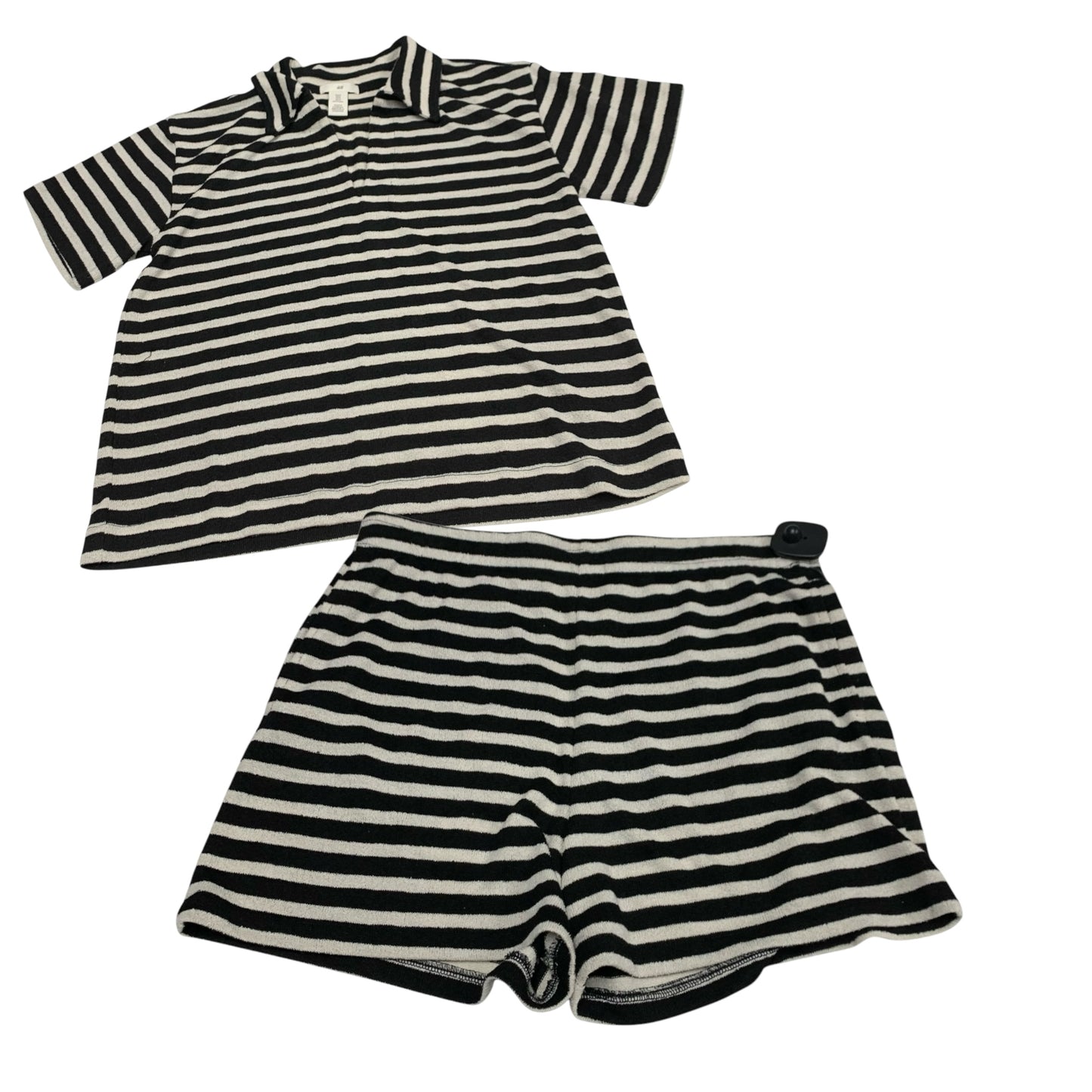 Shorts Set By H&m In Black & White, Size: M