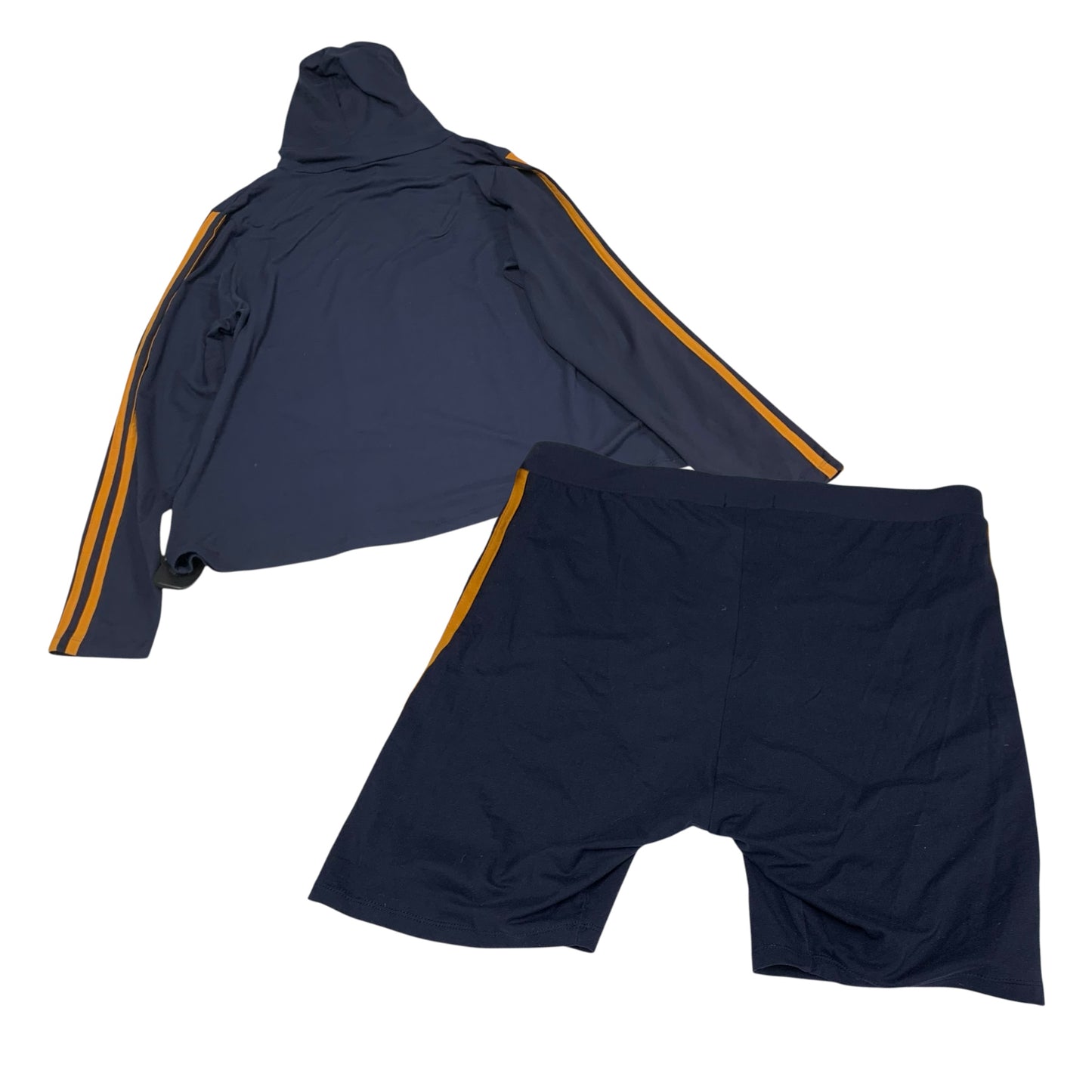 Athletic Shorts 2pc By Feathers In Navy, Size: 2x