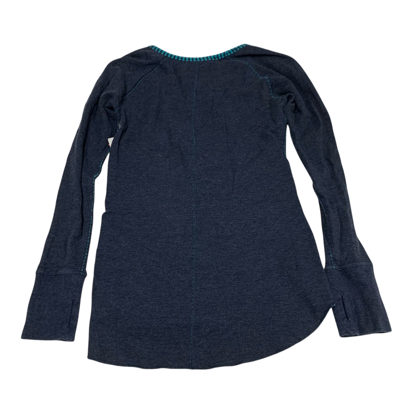 Athletic Top Long Sleeve Crewneck By Lululemon In Blue, Size: M