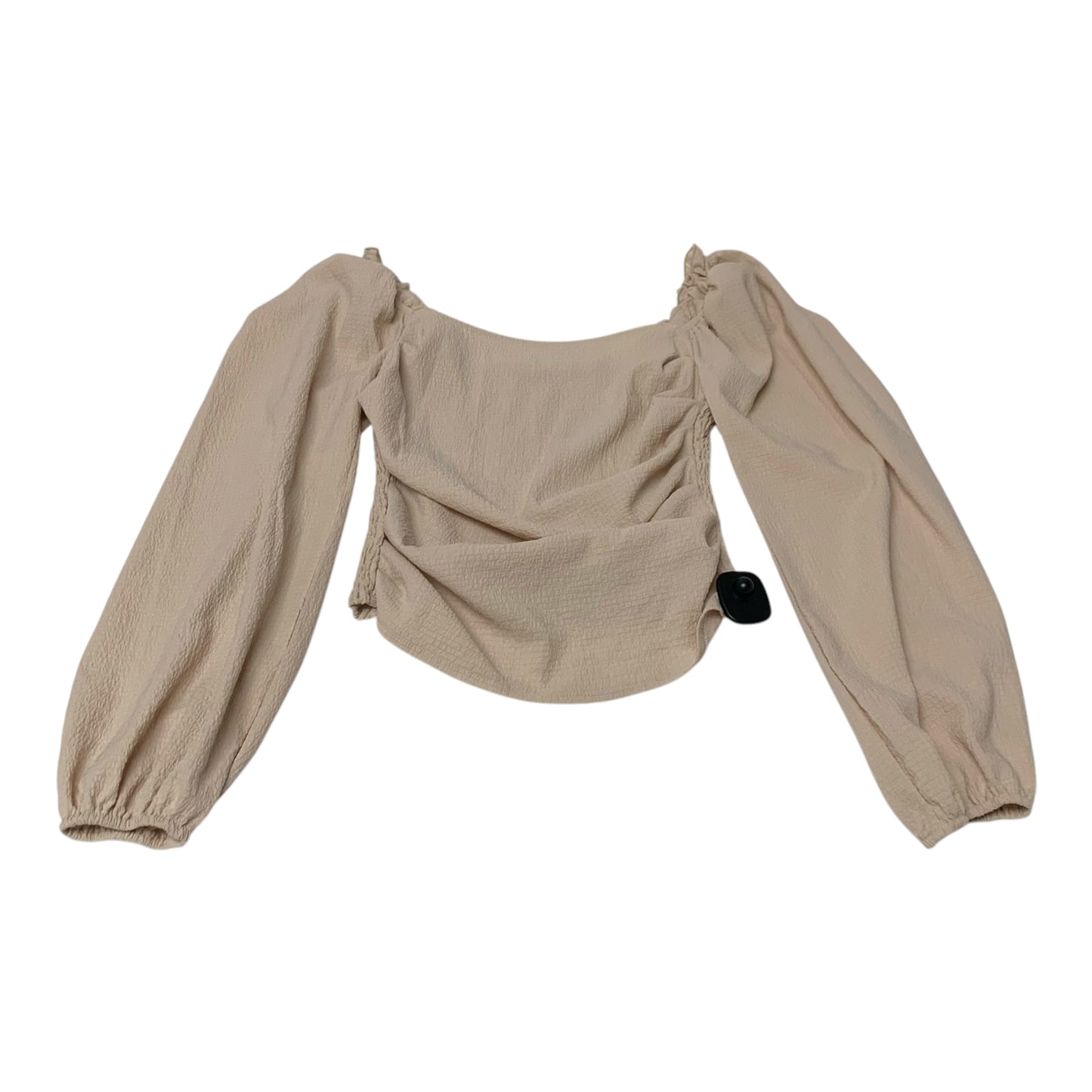 Top Long Sleeve By Shein In Beige, Size: M