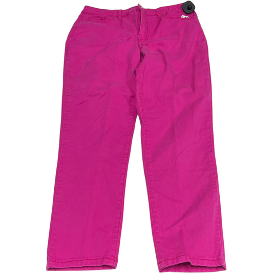 Jeans Skinny By Crown And Ivy In Pink Denim, Size: 12