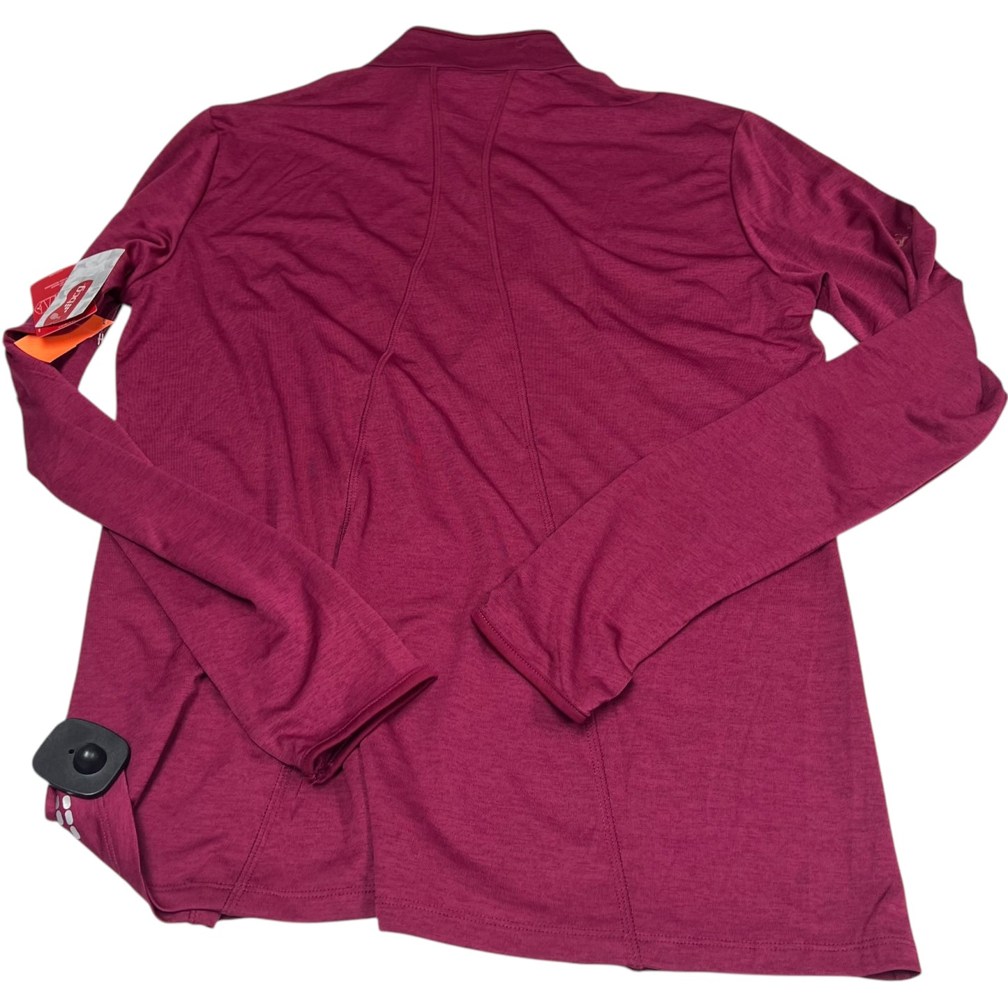 Athletic Top Long Sleeve Collar By Bcg In Red, Size: Xl