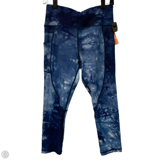 Athletic Leggings Capris By Zyia In Blue, Size: M