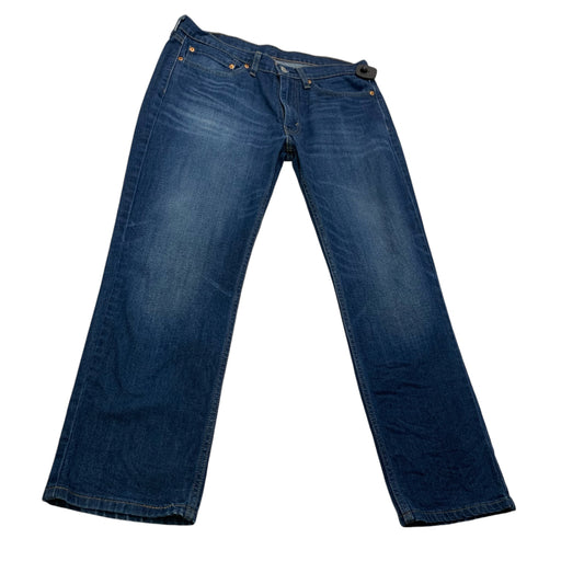 Jeans Straight By Levis In Blue Denim, Size: 18