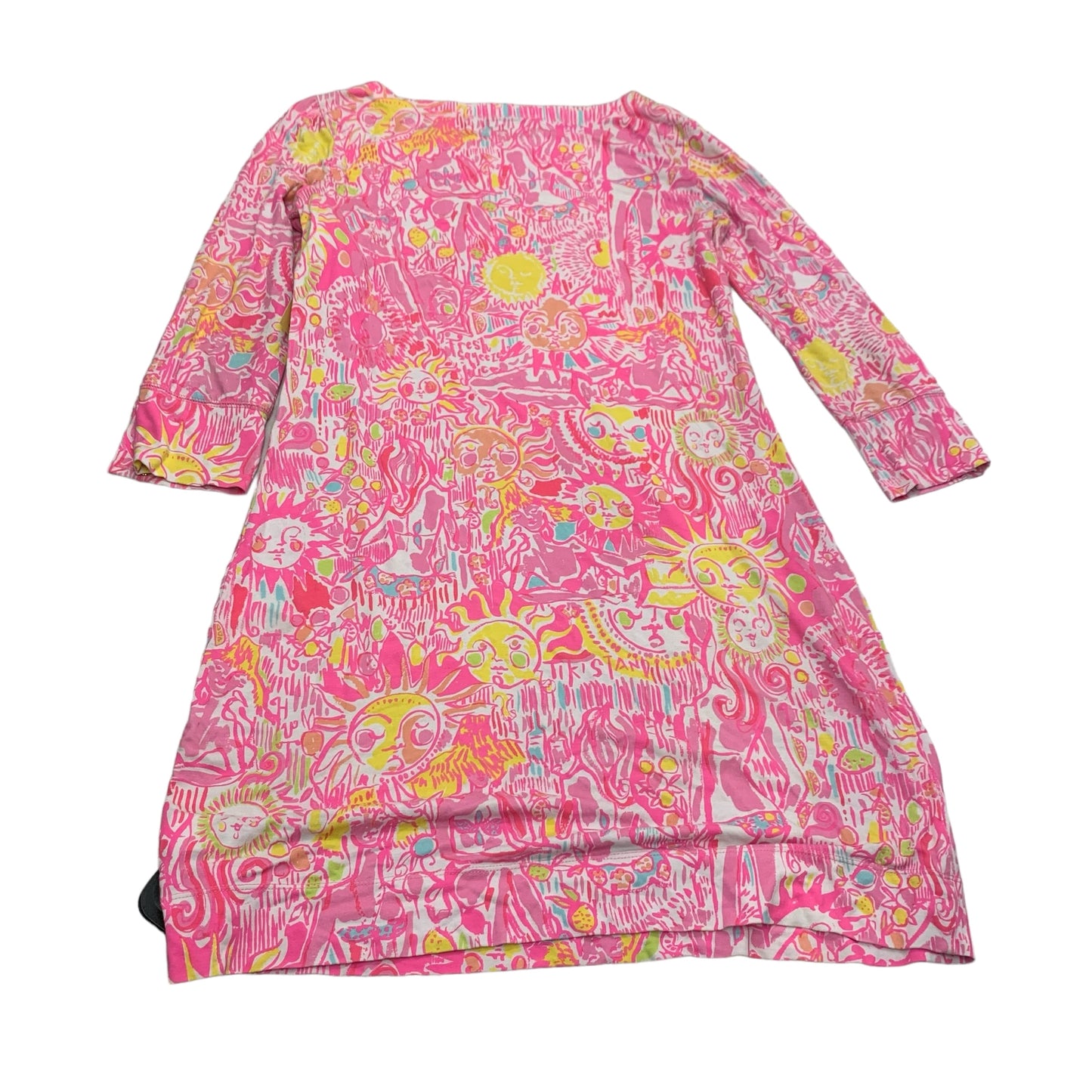 Dress Designer By Lilly Pulitzer In Pink & Yellow, Size: S