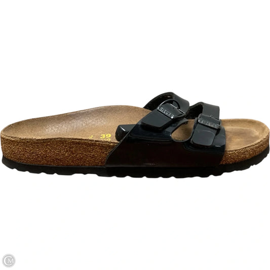 Sandals Flats By Birkenstock In Black, Size: 8