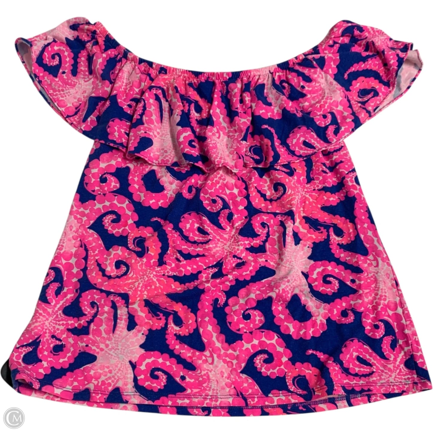 Top Sleeveless Designer By Lilly Pulitzer In Blue & Pink, Size: S