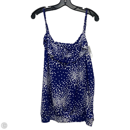 Top Sleeveless By Lane Bryant In Blue & White, Size: L