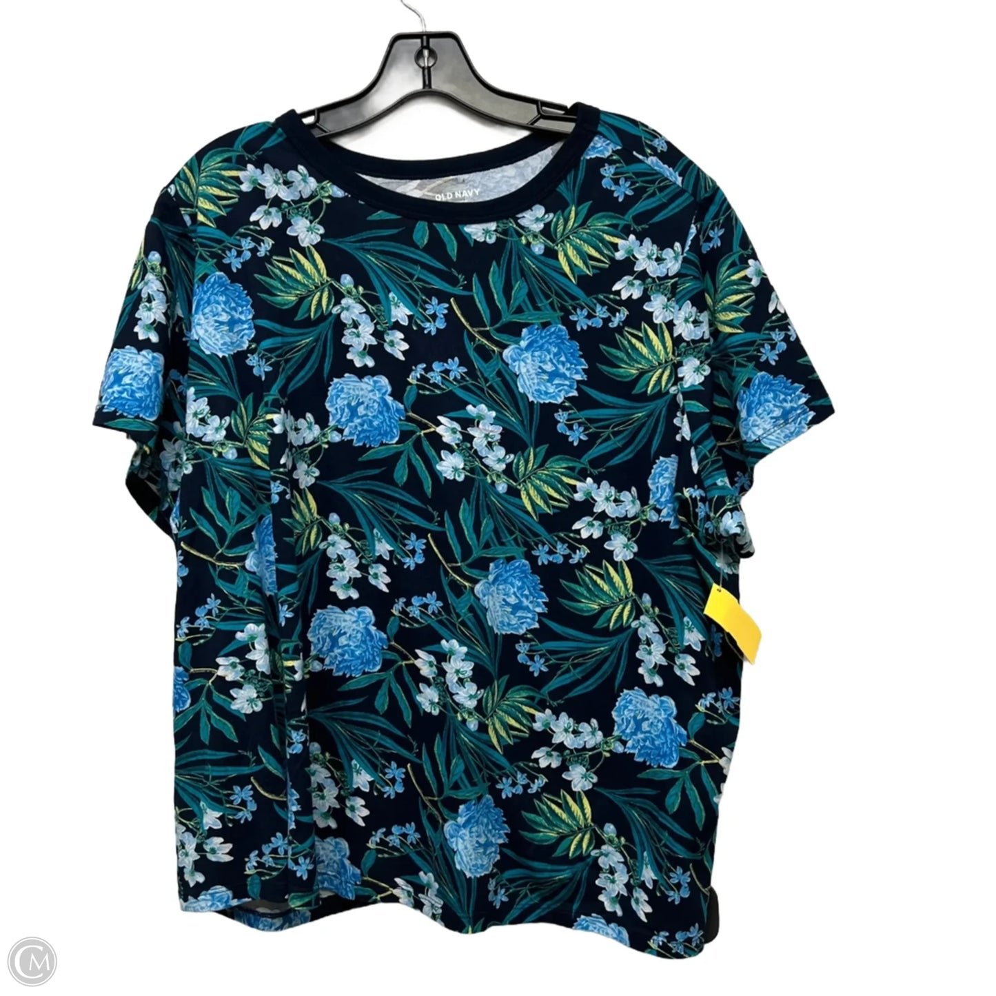 Top Short Sleeve By Old Navy In Floral Print, Size: 2x