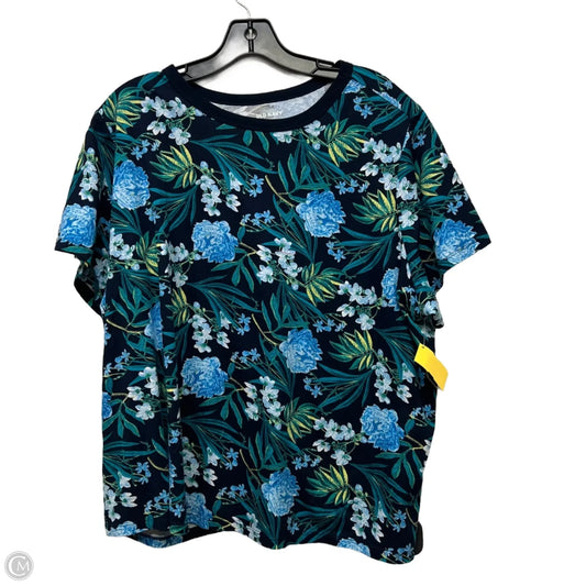 Top Short Sleeve By Old Navy In Floral Print, Size: 2x