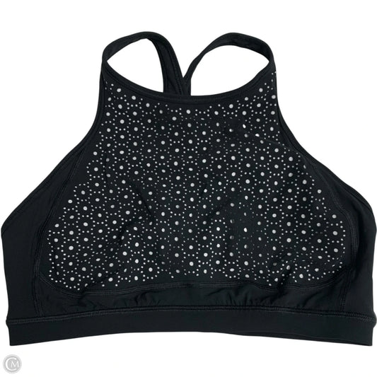Athletic Bra By Lululemon In Black & White, Size: M